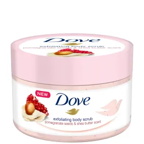 1,1 Dove Gommage corporel au parfum Graines de grenade et beurre de karité 225 Ml