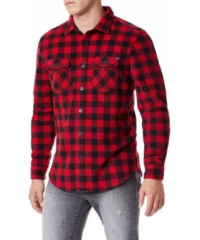 7/29/2019 UNIONBAY Red Plaid Fleece Button-Up for Men