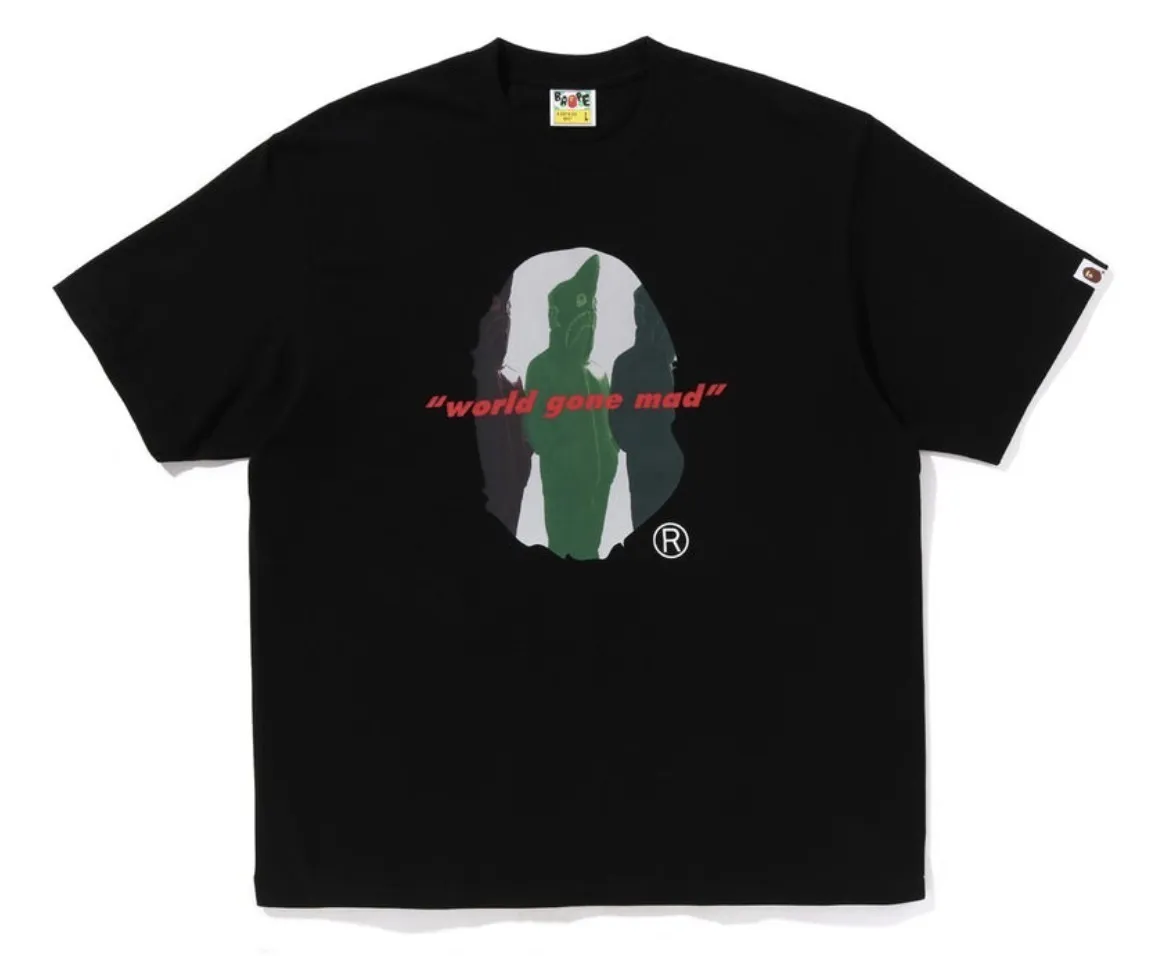 A BATHING APE  |Crew Neck Unisex Street Style Plain Cotton Short Sleeves