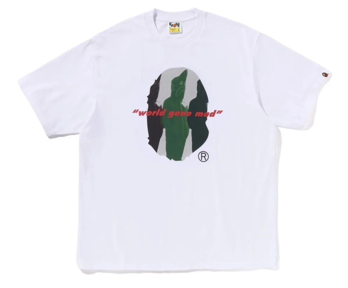 A BATHING APE  |Crew Neck Unisex Street Style Plain Cotton Short Sleeves