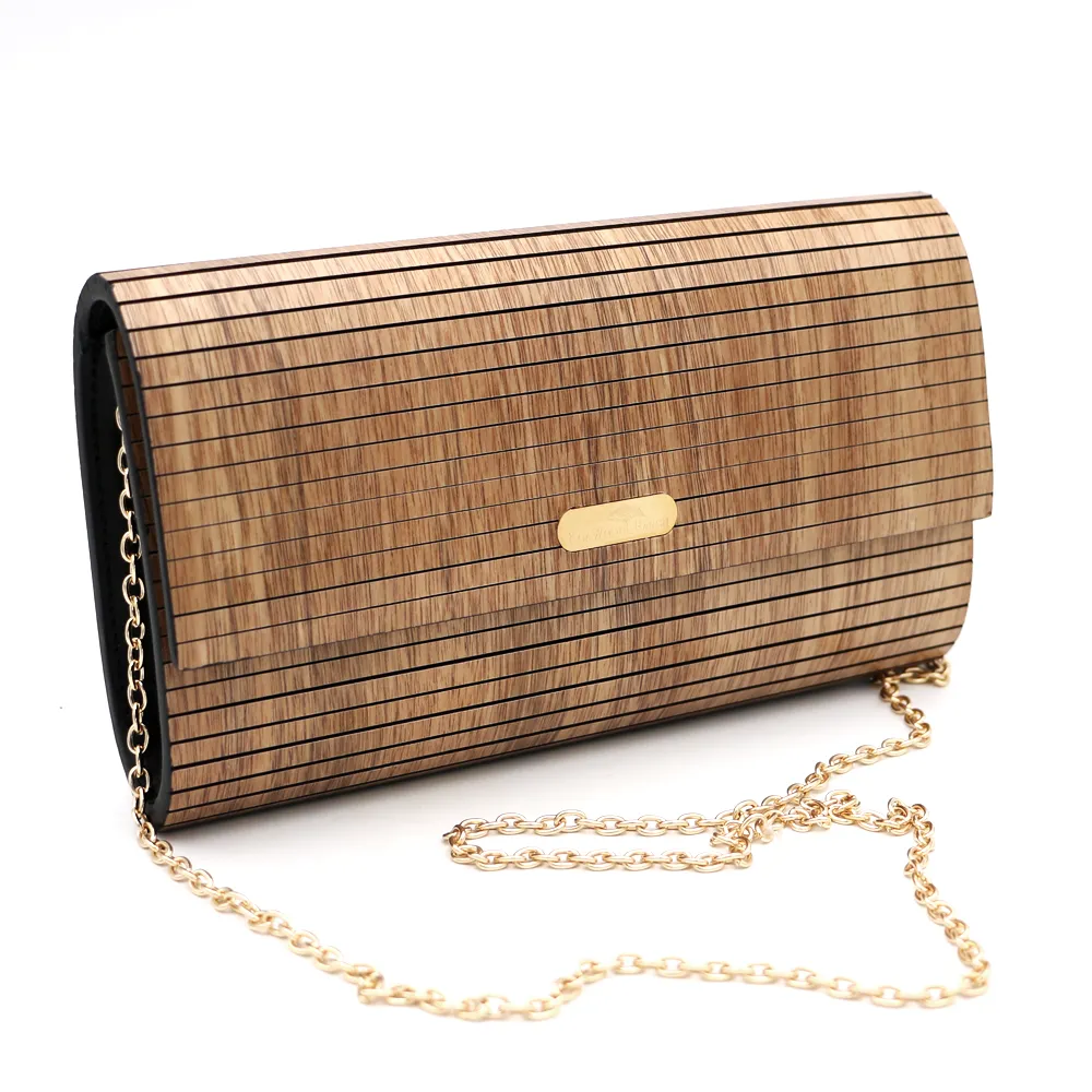 Acacia Wood Crossbody