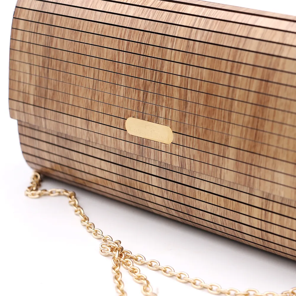 Acacia Wood Crossbody