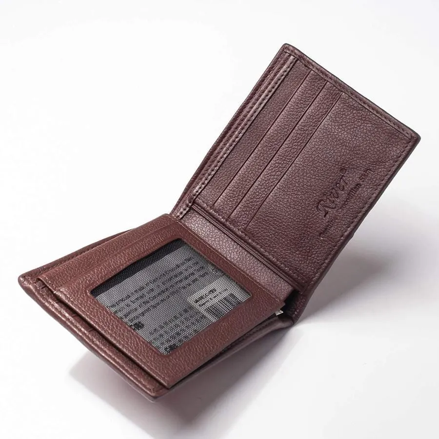 Brown Backbone Crocodile Mens Wallet