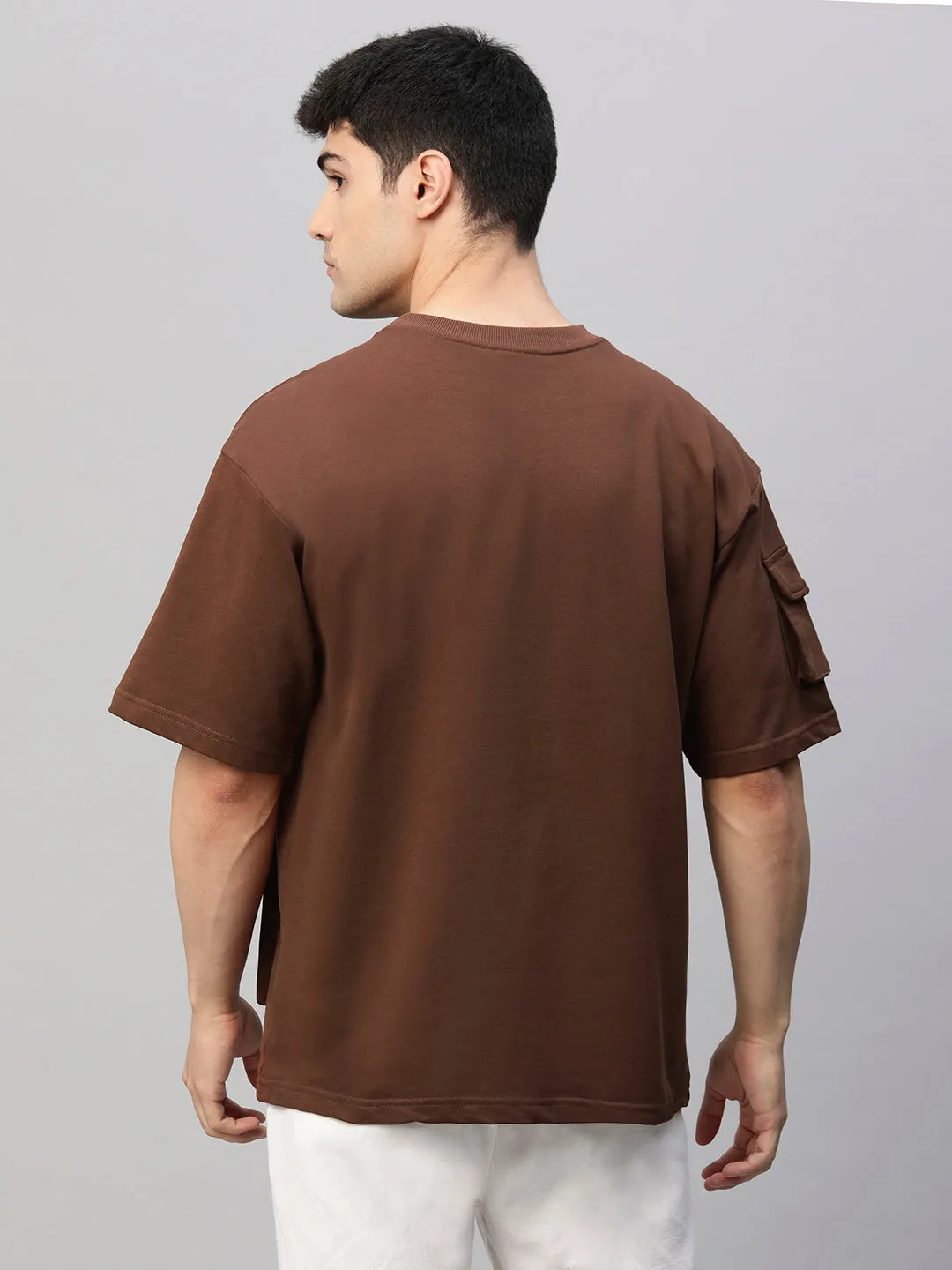 Cargo T-Shirt For Men - Cocoa