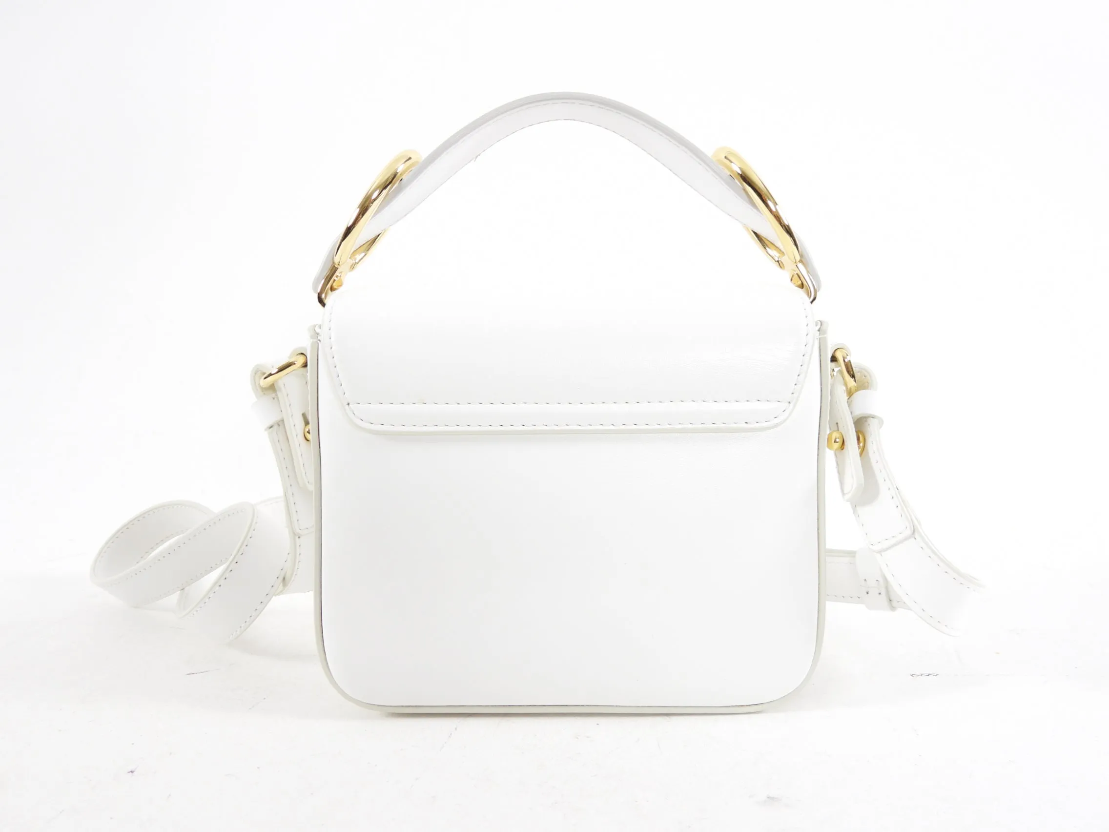 Chloe Mini C de Chloe White Crossbody Bag