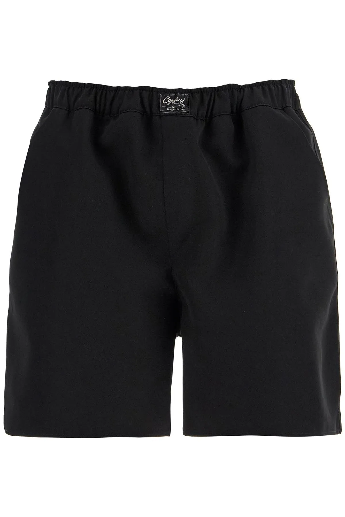 Coperni Twill Boxer Shorts For Men   Black