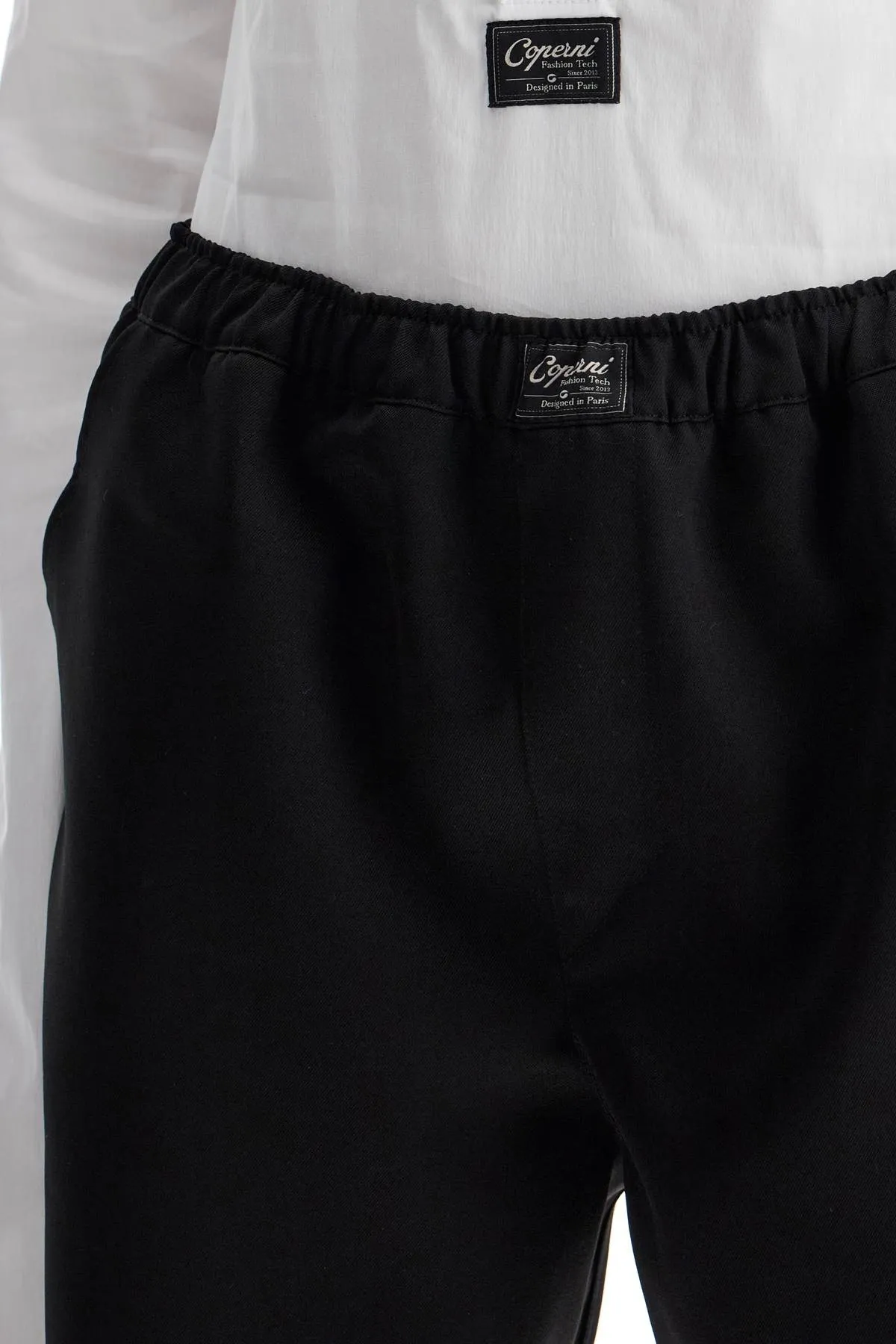 Coperni Twill Boxer Shorts For Men   Black