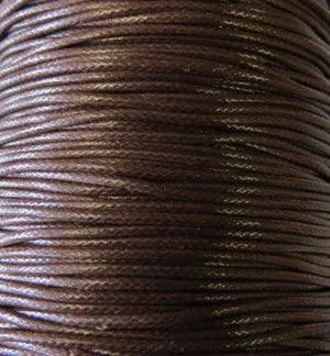 Cord, Cotton Wax 1.5mm - Dark Brown