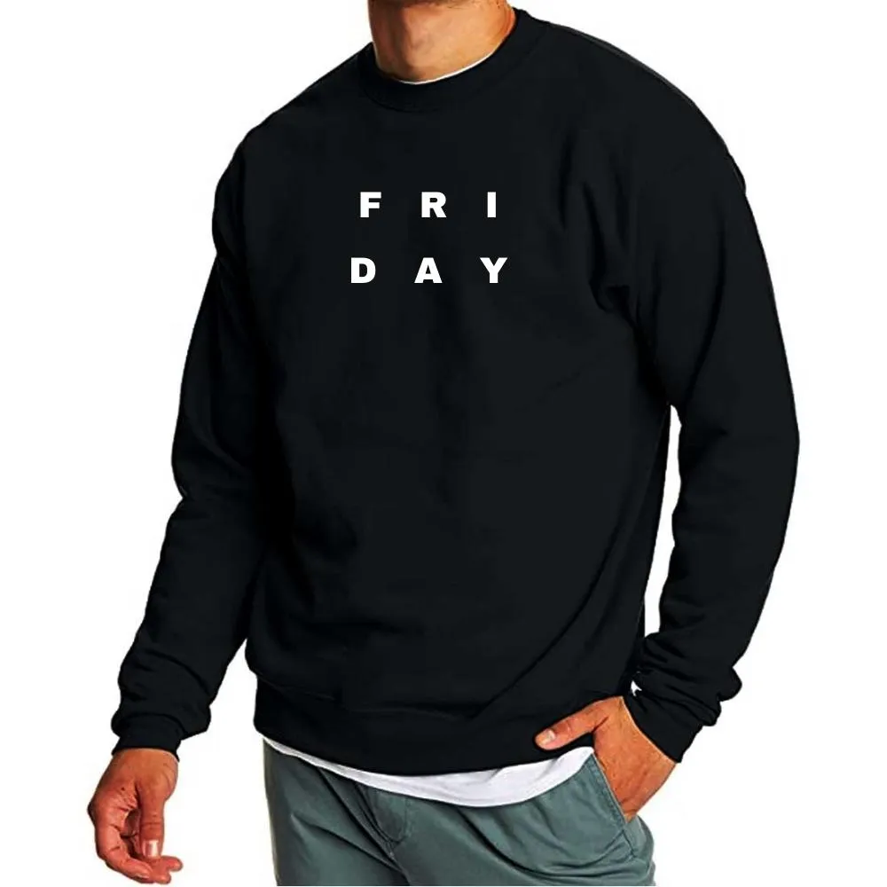 Cotton Full Sleeve Best Sweatshirts for Men  - Friday