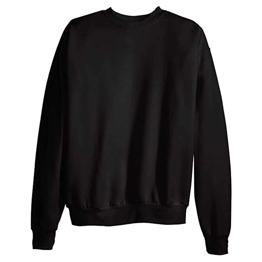 Cotton Plain Black Sweatshirt for Men Stylish Latest - Tuesday