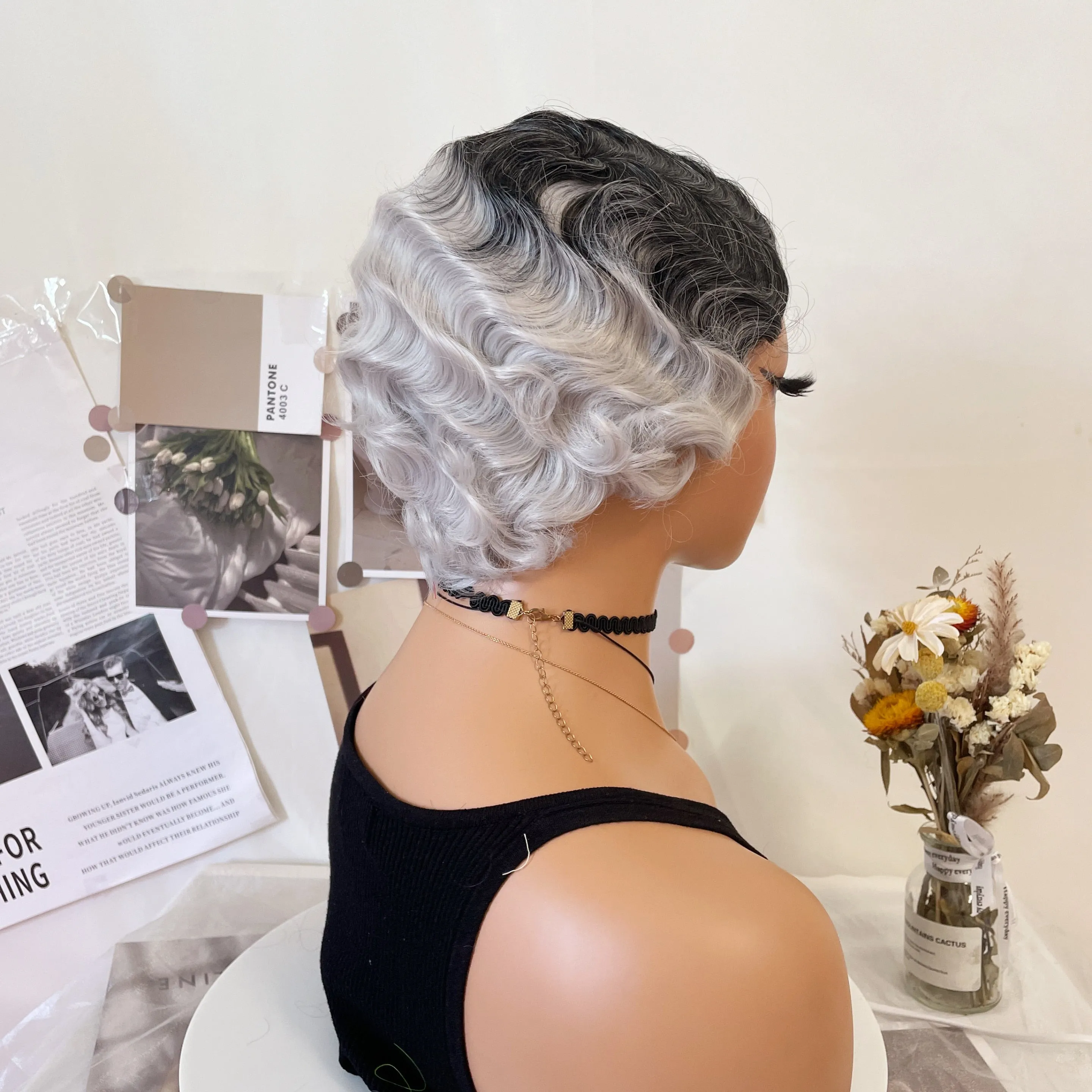 Curls- Finger Wave Wig Cap 1920s/30s Style 8 Colors