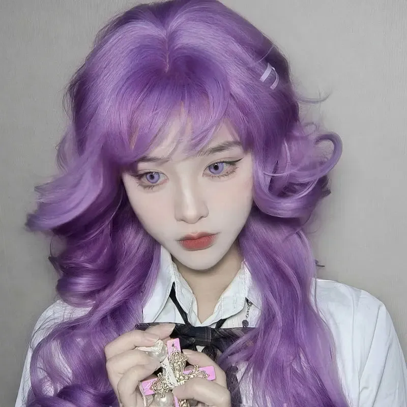 Danna Curly Purple Wig ON1508