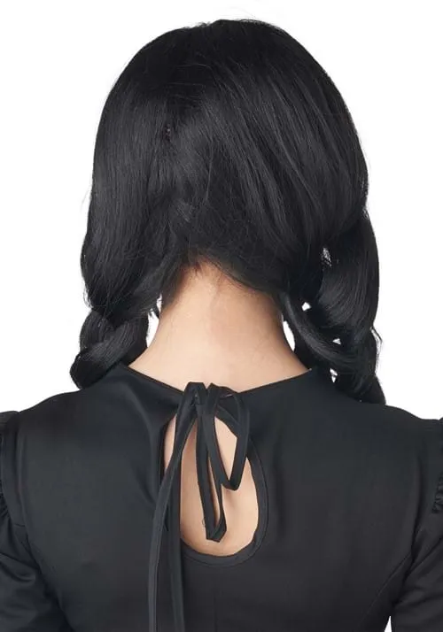 Dark Gothic Black Braid Wig