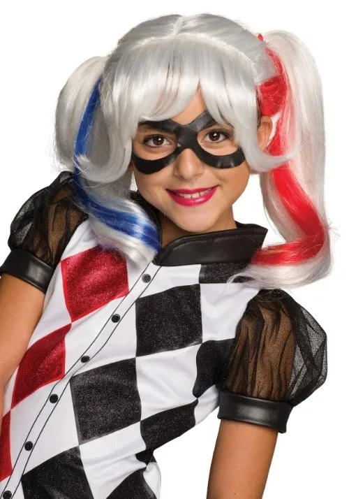 DC Superhero Girls Harley Quinn Wig