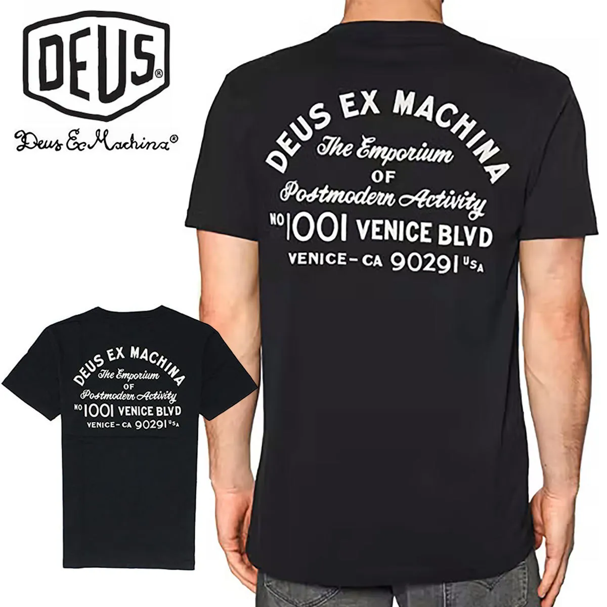 Deus Ex Machina  |Crew Neck Unisex Street Style Plain Cotton Short Sleeves