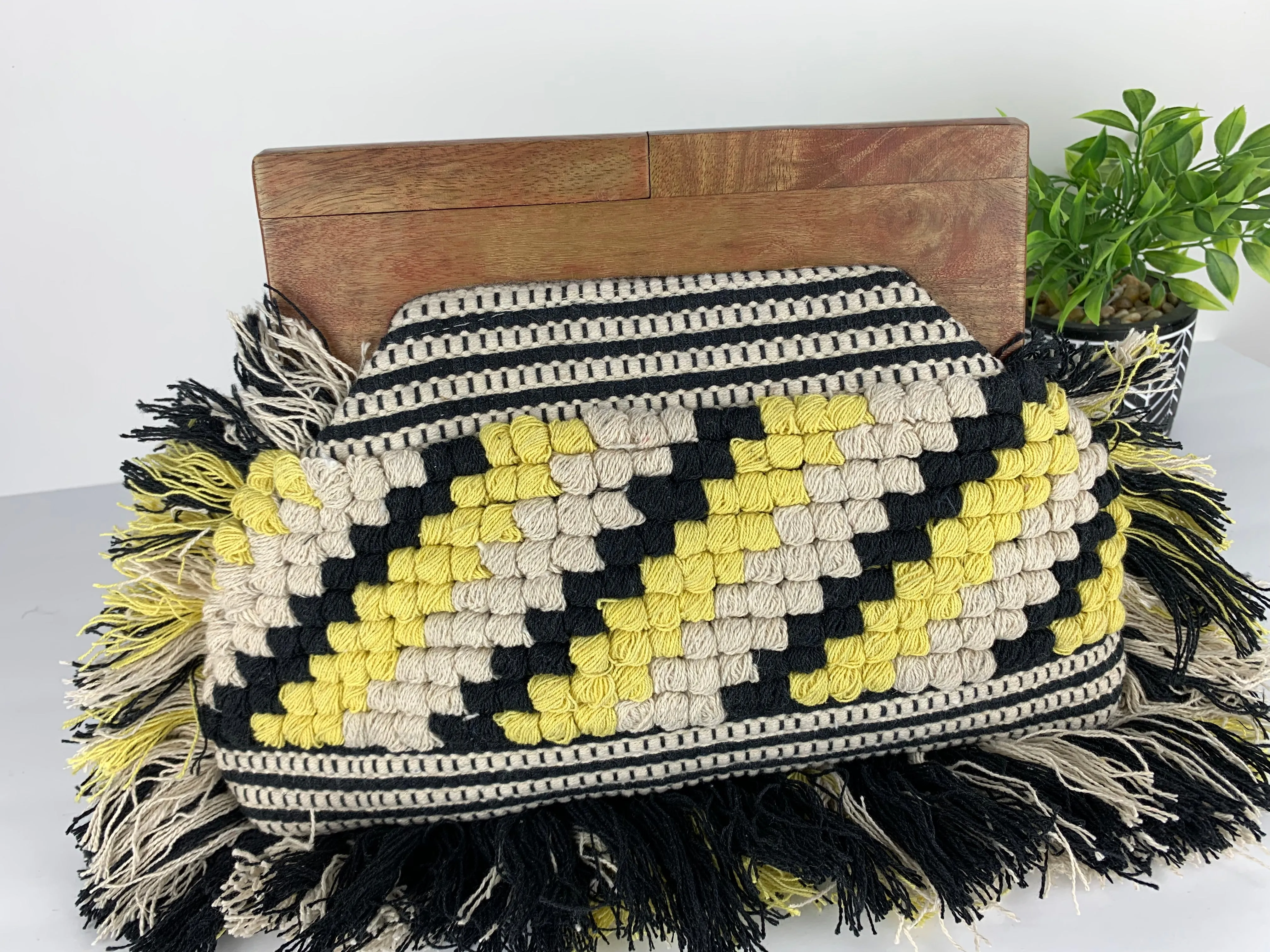 Eshe Fringe Clutch