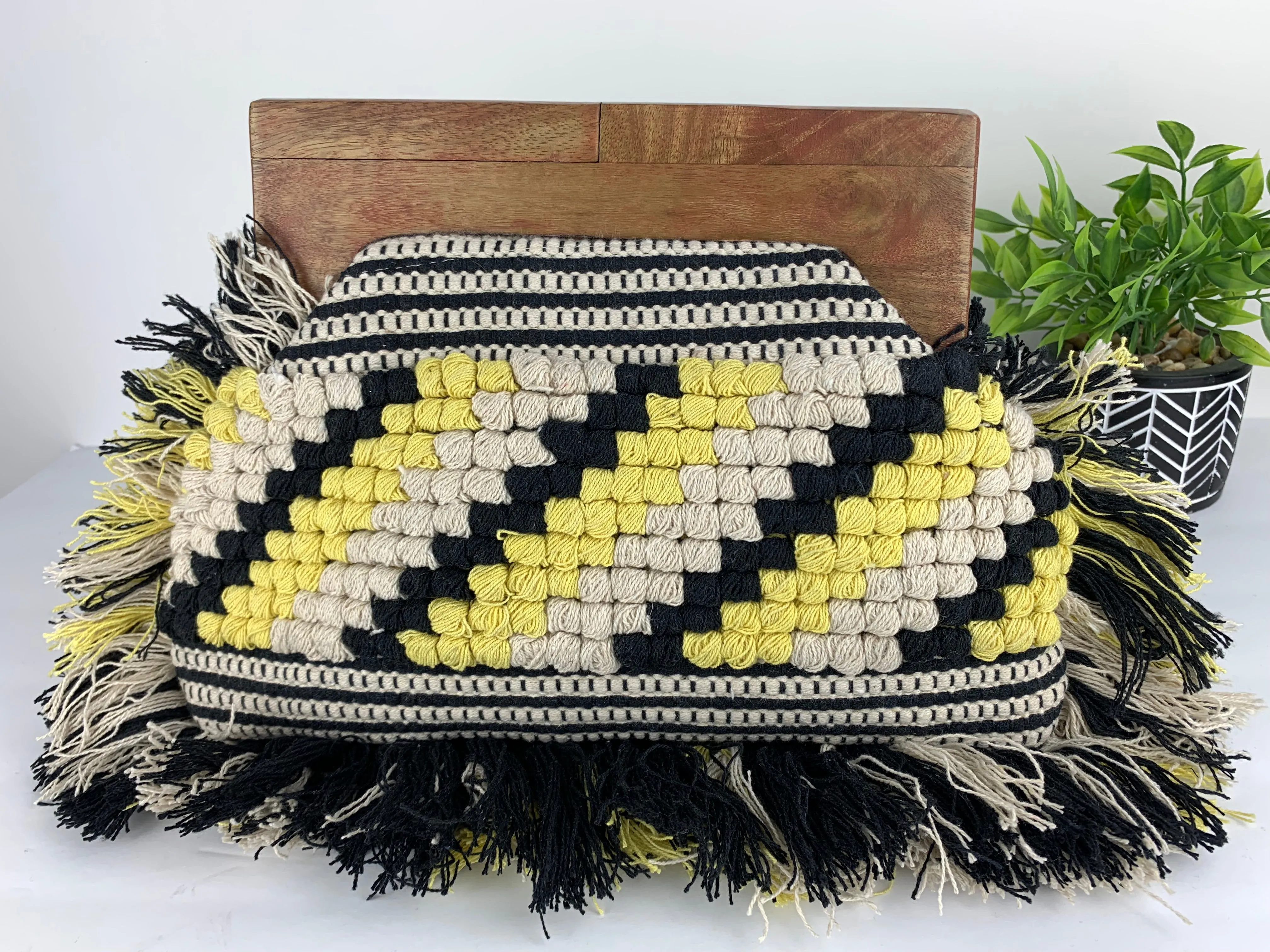 Eshe Fringe Clutch