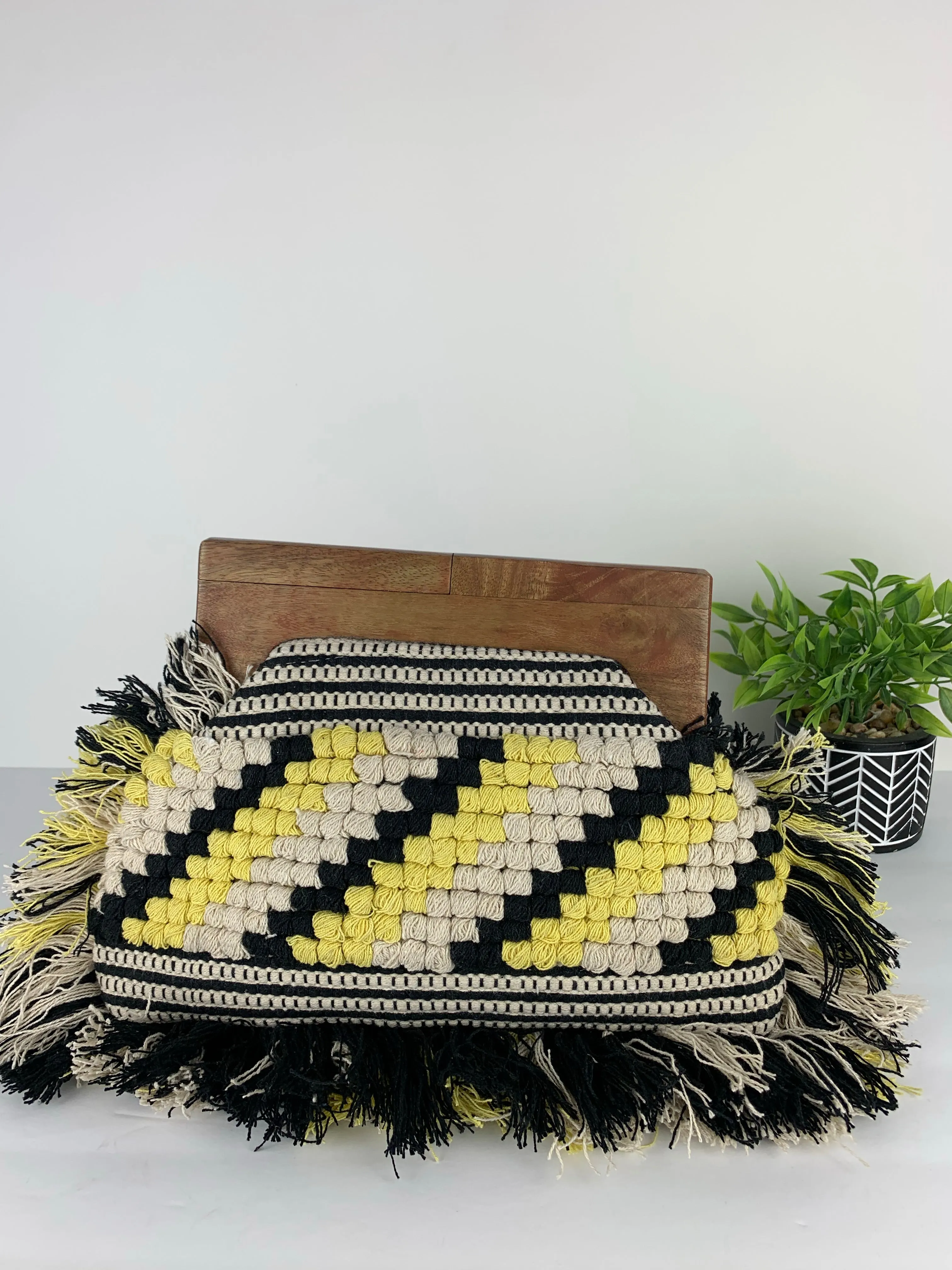 Eshe Fringe Clutch