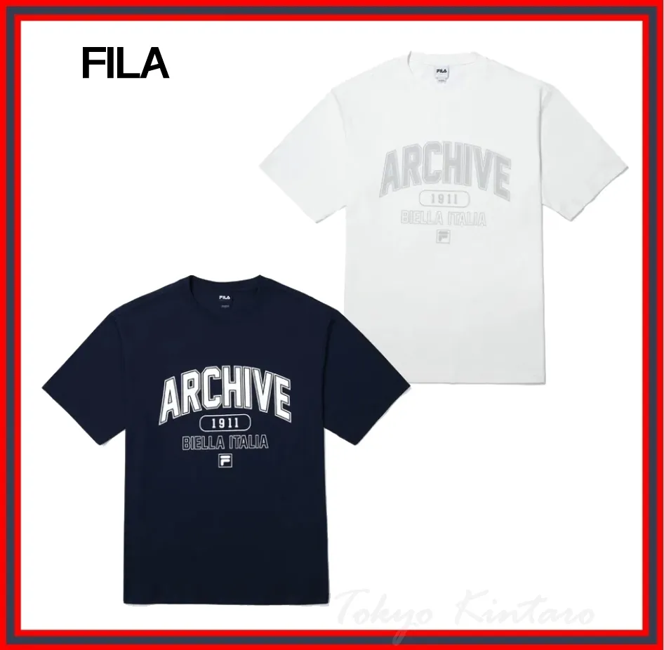 FILA  |Unisex Cotton T-Shirts