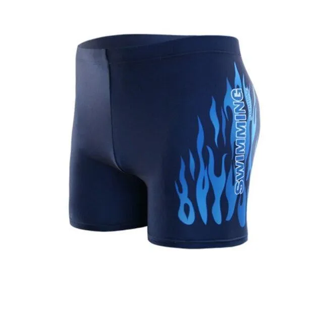 Flame Swim Trunks For Men