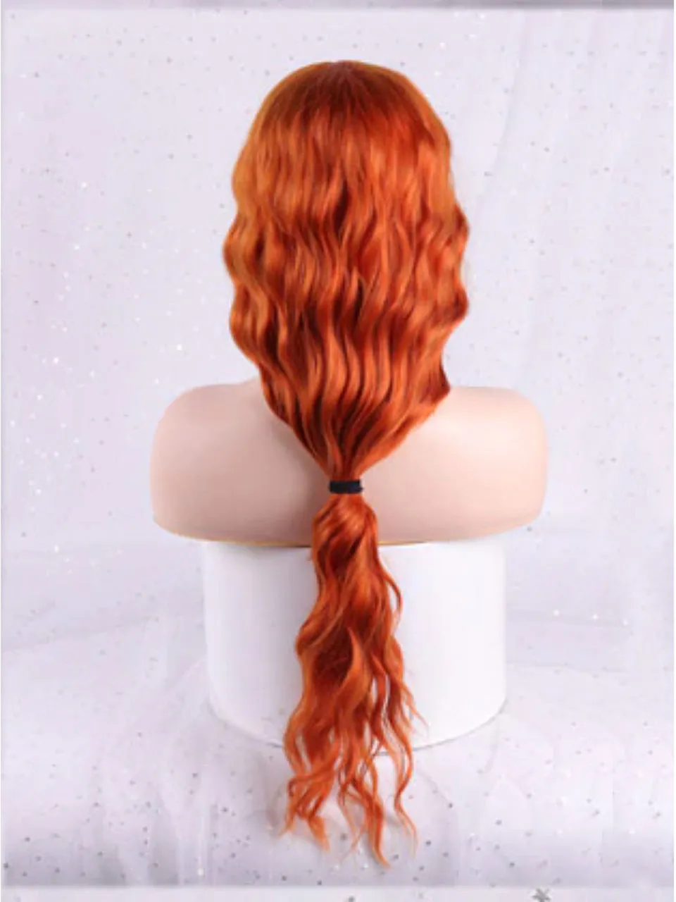 Girls Long Wavy Red Head Wig