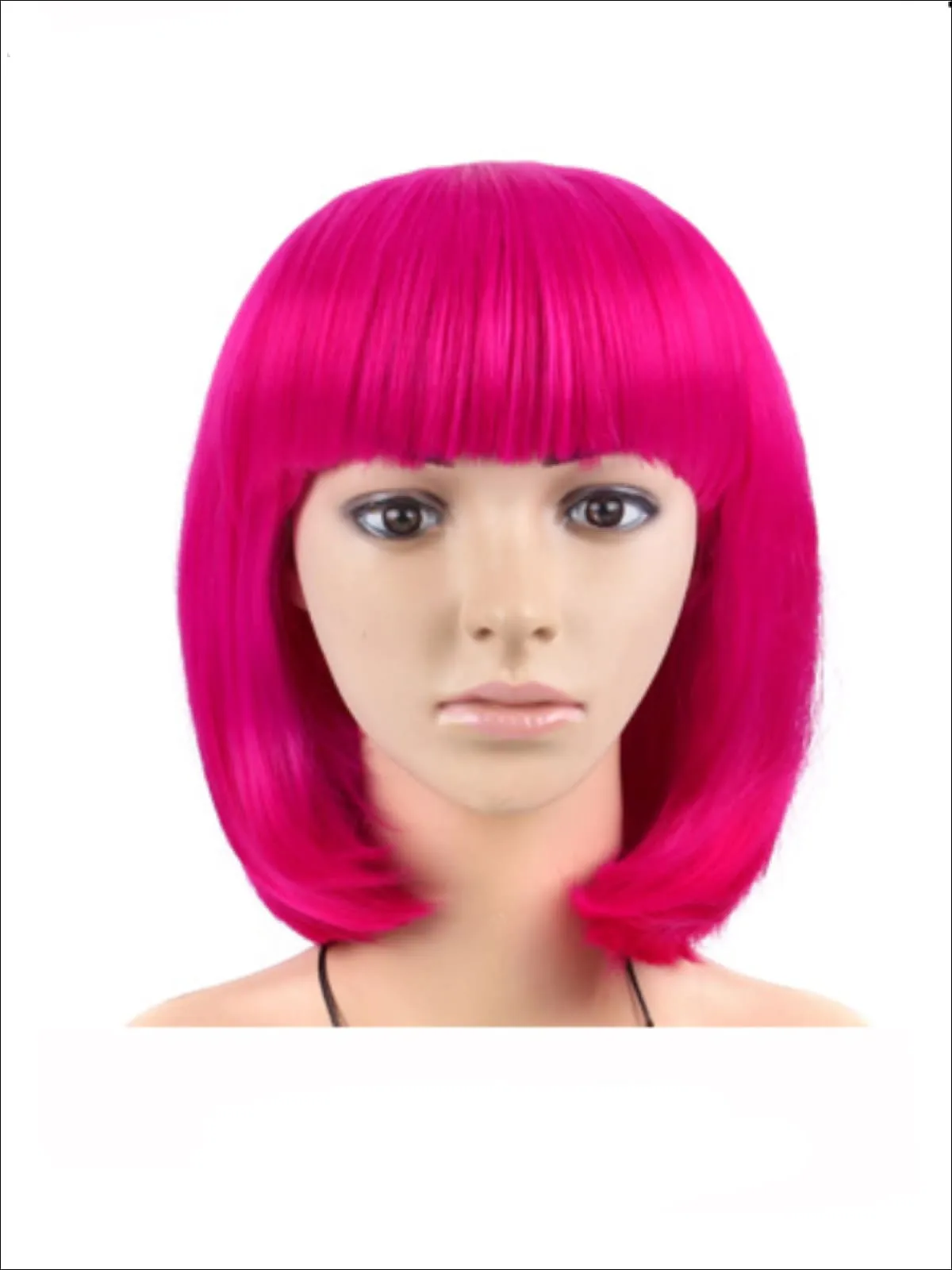 Girls Short Bob Wig with Bangs