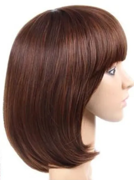 Girls Short Bob Wig with Bangs