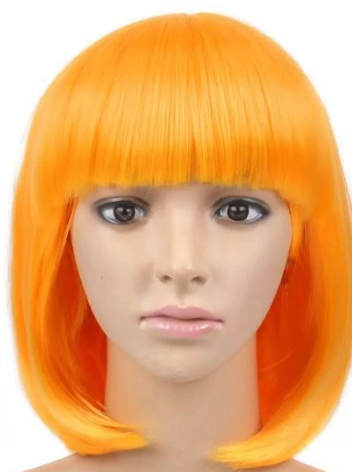 Girls Short Bob Wig with Bangs