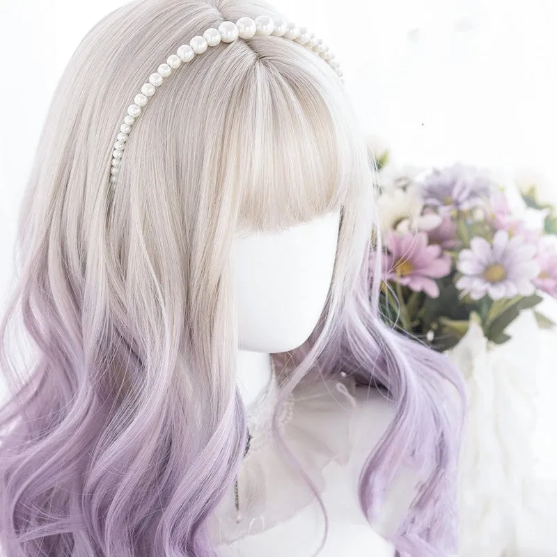 Gradient violet Lolita wig by0992