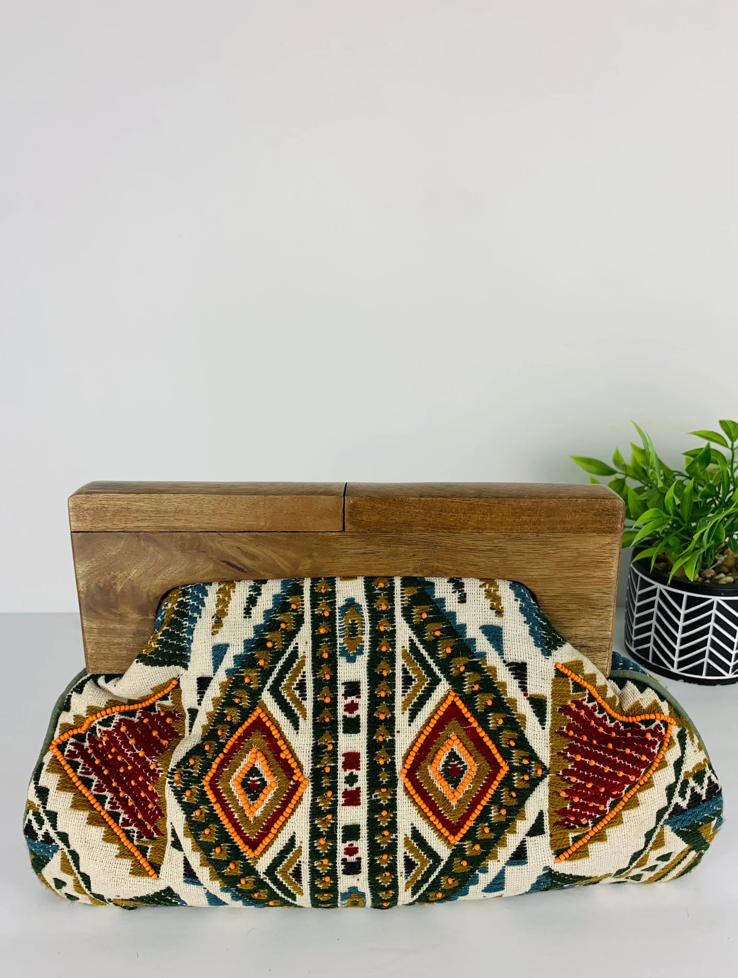 Hasina Beaded Clutch