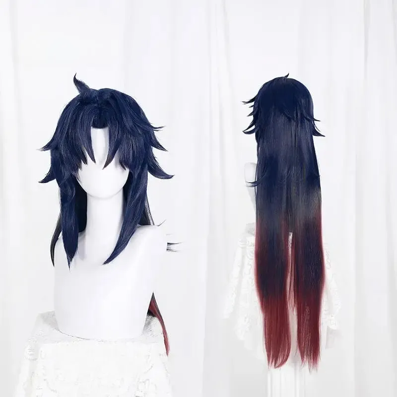 Honkai Star Rail Blade Blue Gradient Red Cosplay Wig ON799