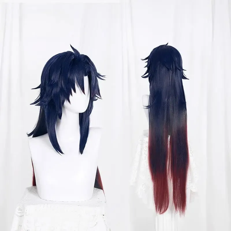 Honkai Star Rail Blade Blue Gradient Red Cosplay Wig ON799