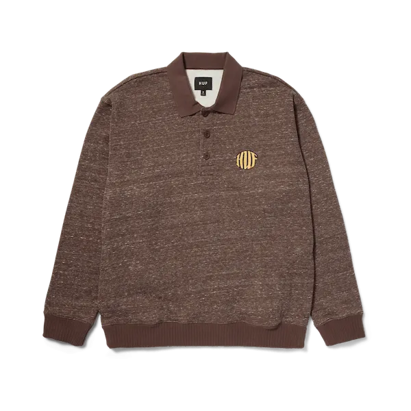 Huf Winston Polo Fleece - Coffee