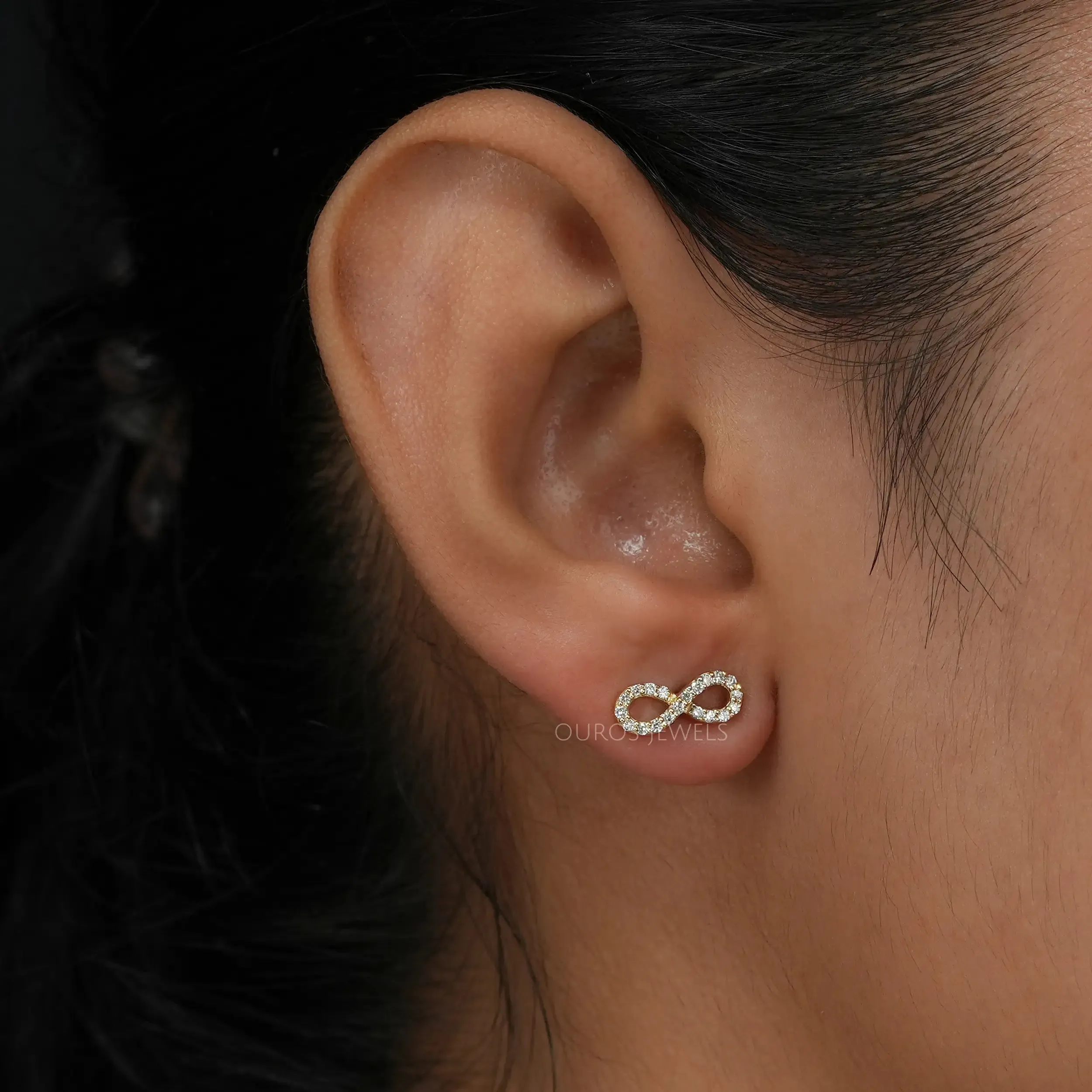 Infinity Stud Earrings For Women