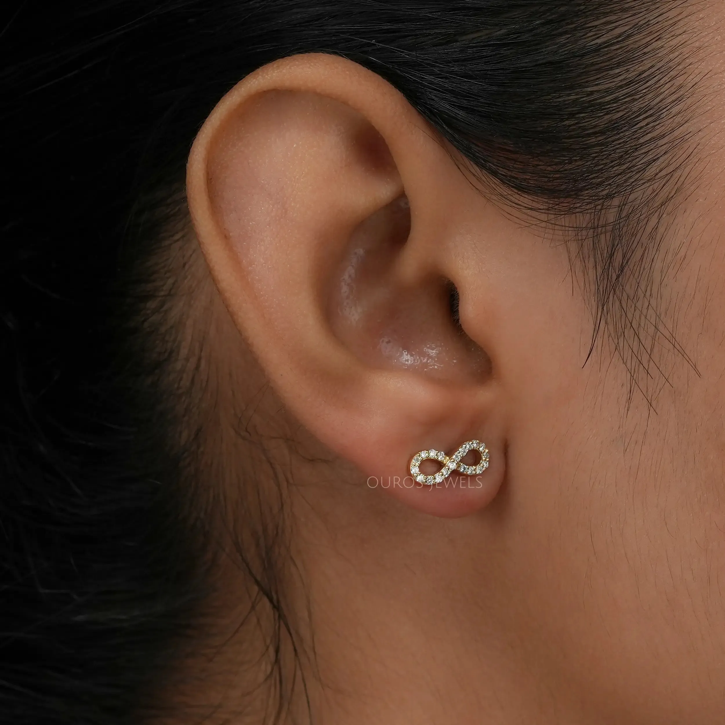 Infinity Stud Earrings For Women