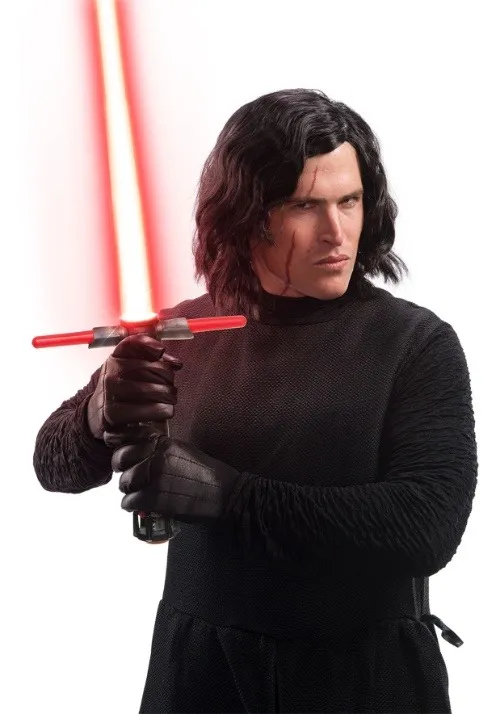 Kylo Ren Wig and Scar Tattoo for Men