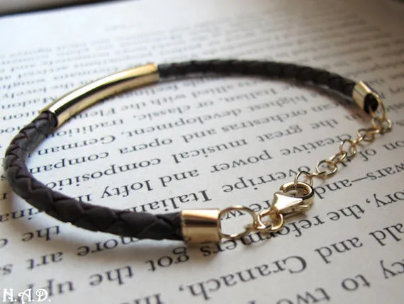 Leather Braided Bracelet for men