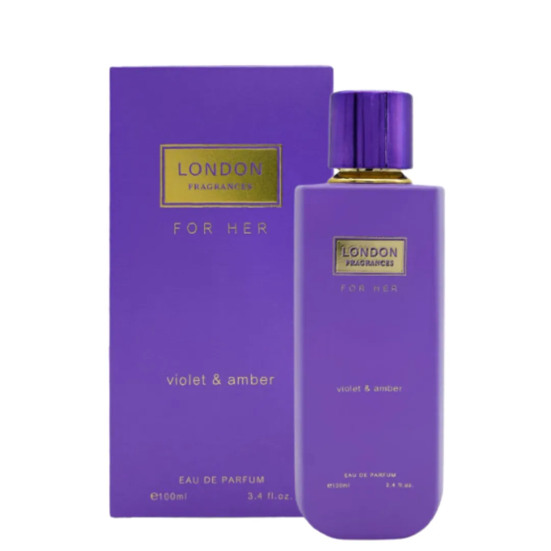 London Fragrances Pour Femme Violet & Amber Eau de Parfum 100 Ml