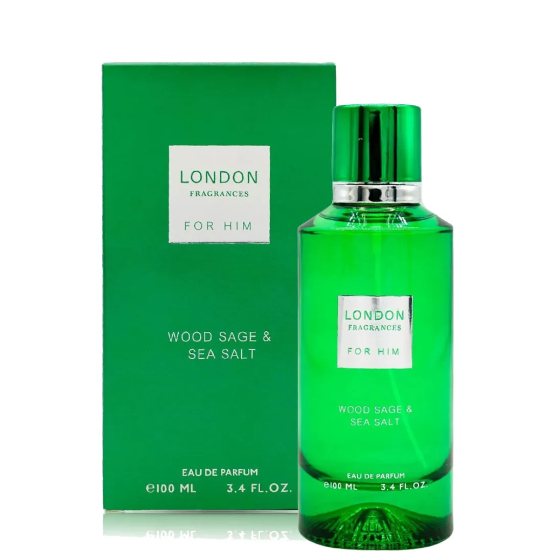 London Fragrances Pour Homme Wood Sage & Sea Salt Eau de Parfum 100 Ml