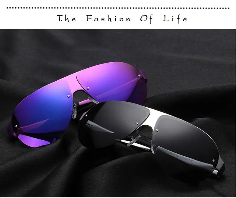 Luxury Oversized Aluminum Magnesium Polarized Sunglasses for Men