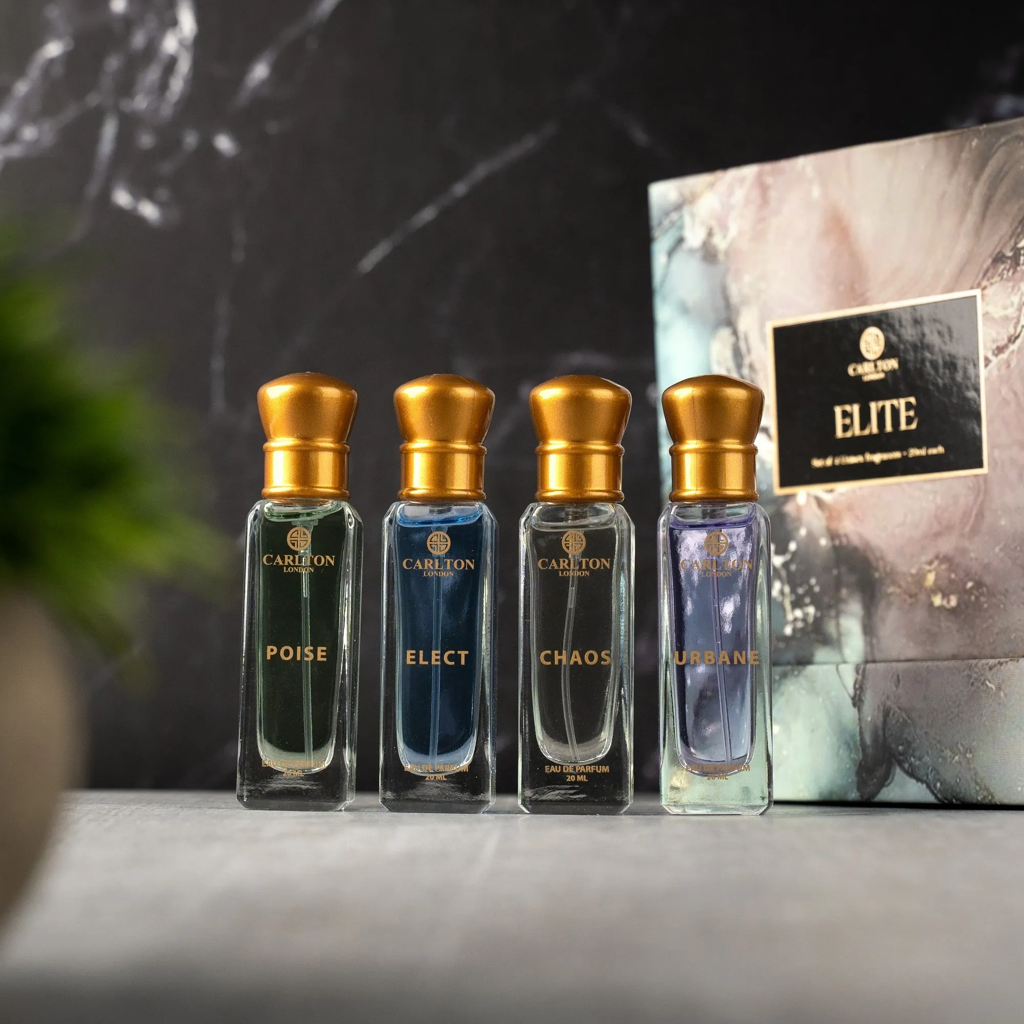 Luxury Perfume Elite Unisex Gift Set For Men And Women | Eau De Parfum 4X20 Ml