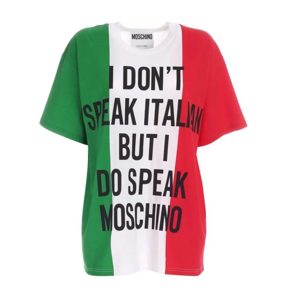 Moschino  |Unisex Street Style U-Neck Cotton Short Sleeves Skater Style