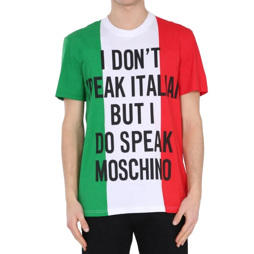 Moschino  |Unisex Street Style U-Neck Cotton Short Sleeves Skater Style