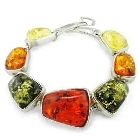 Multicolor Baltic Simulated Imitation Honey Link Bracelet for Women