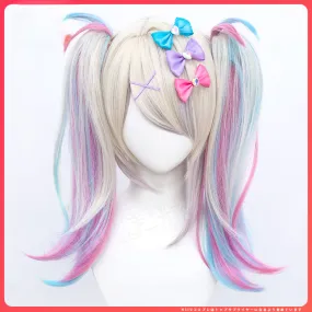 Needy Streamer Overload Pastel Rainbow Pigtails Kawaii Angel Cosplay Wig