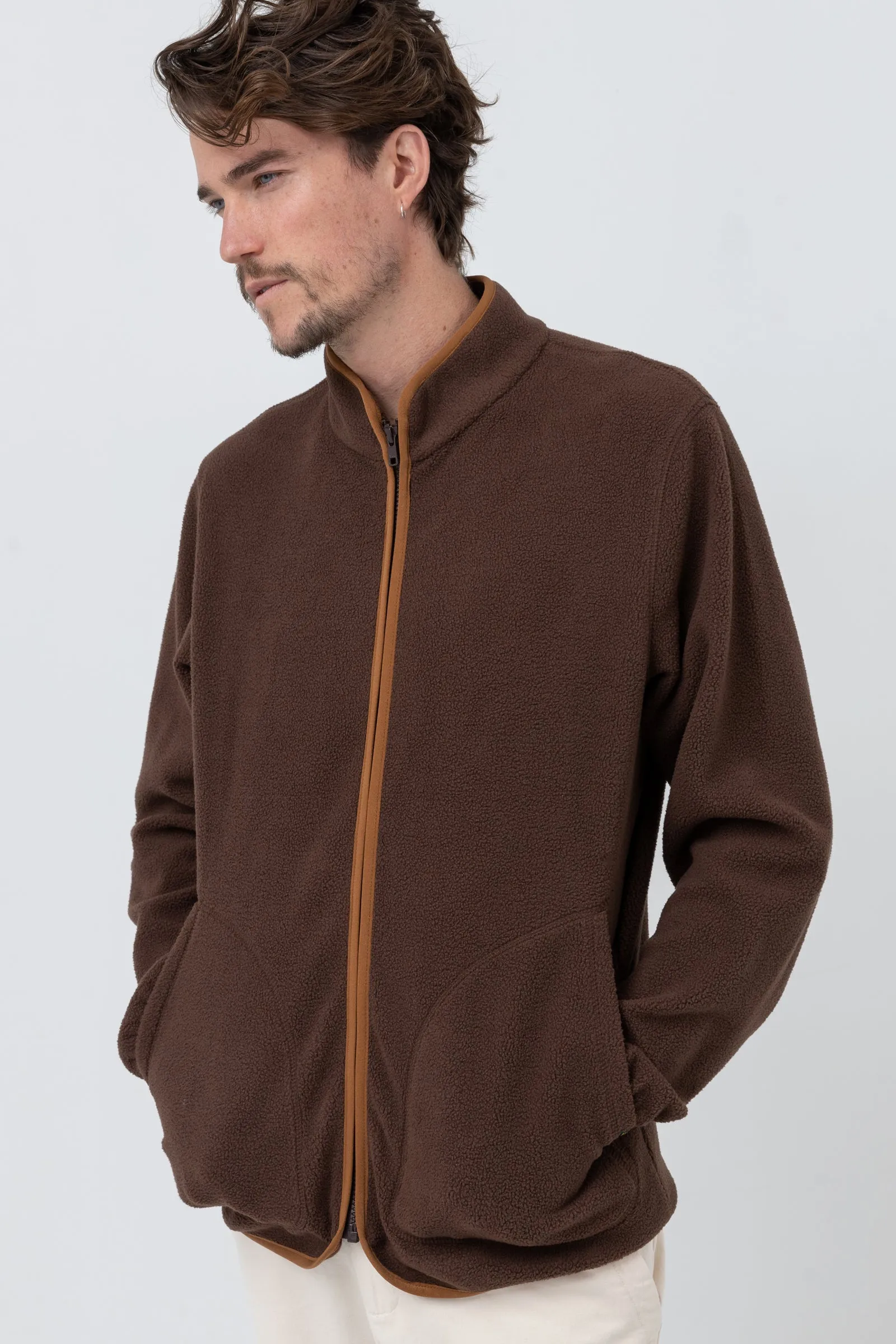 Noah Reverse Fleece Chocolate