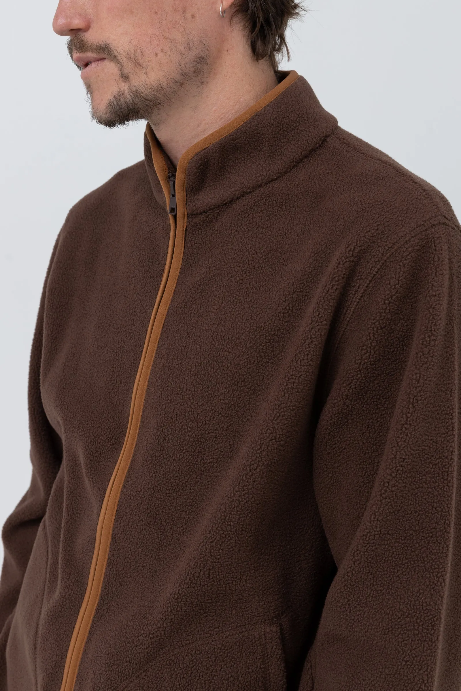 Noah Reverse Fleece Chocolate