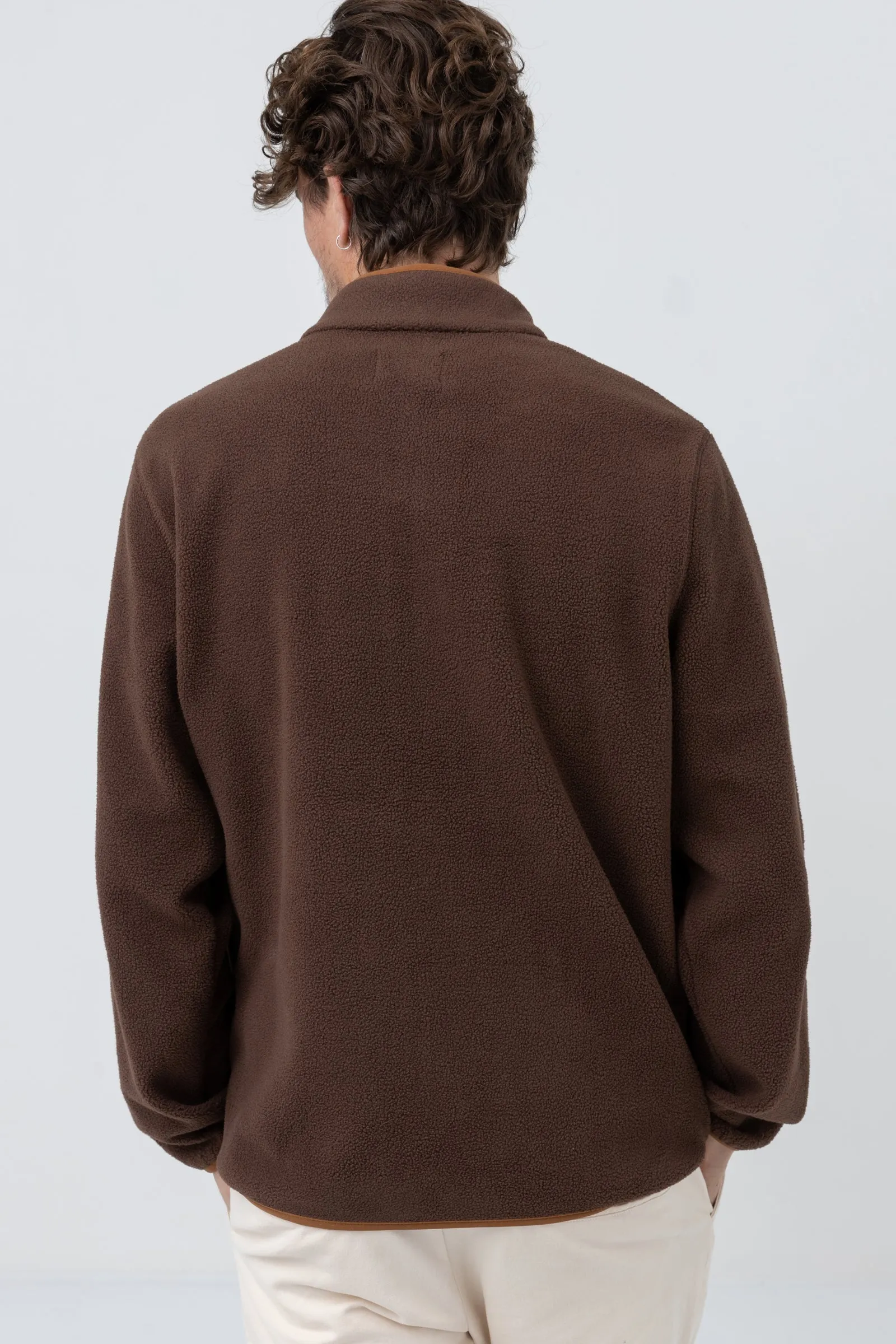 Noah Reverse Fleece Chocolate