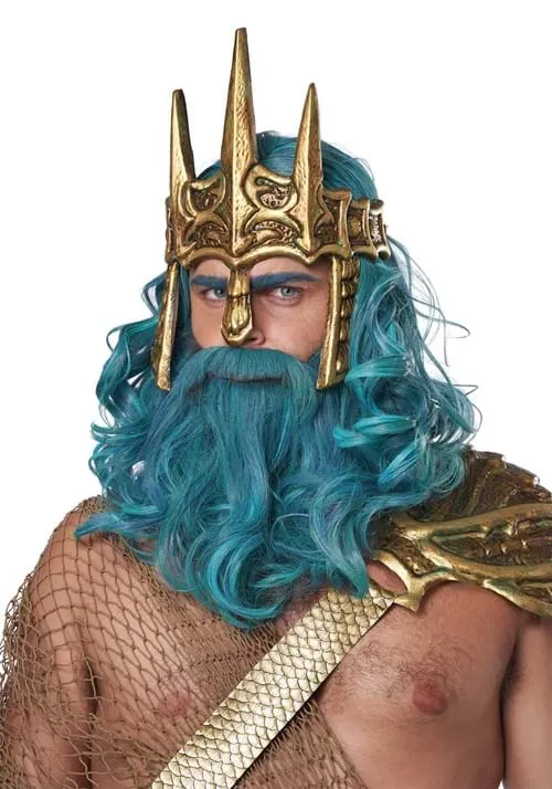 Ocean King Wig and Beard Set