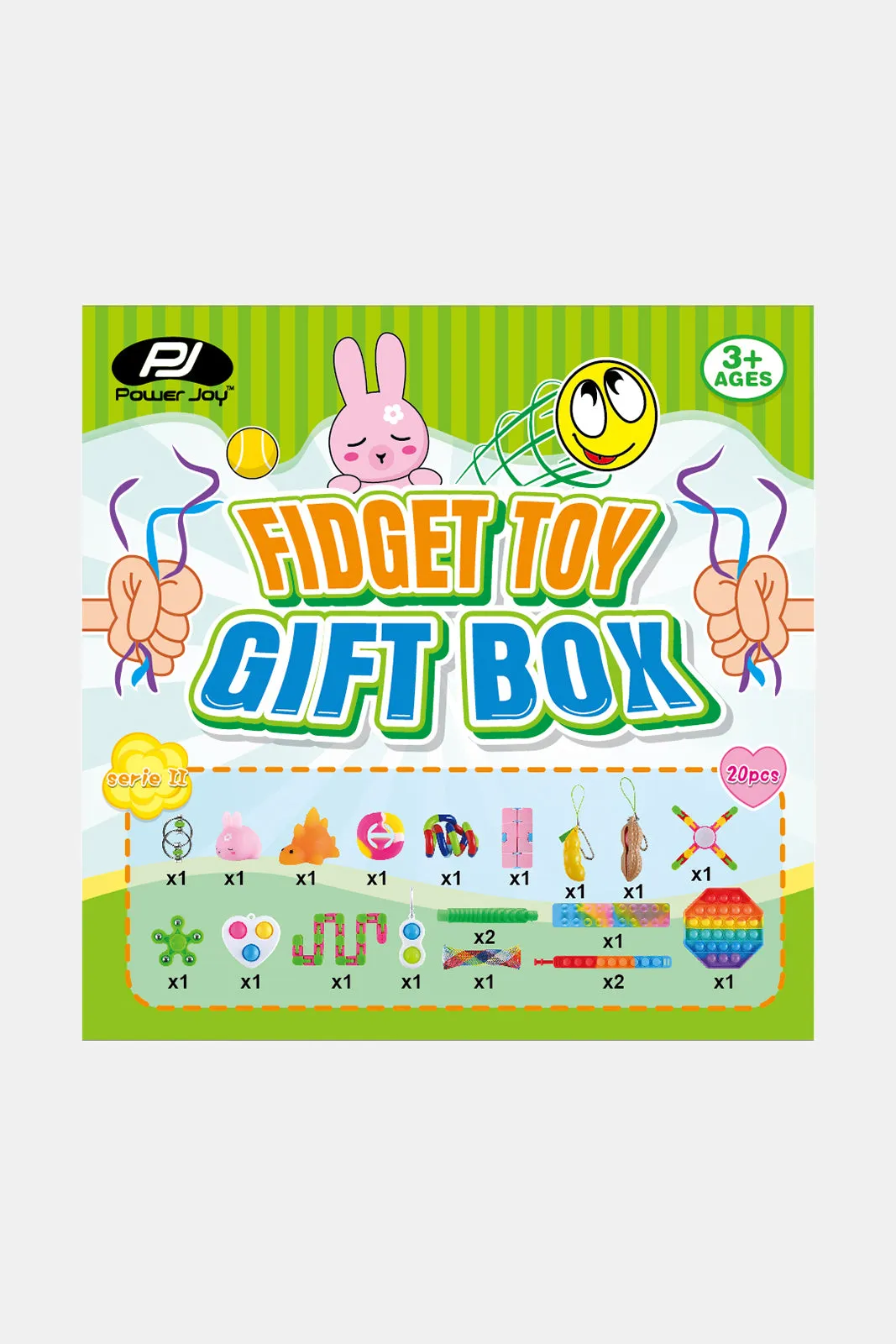 P.Joy Unisex Assorted Fidget Toy Gift Box (20 Piece)